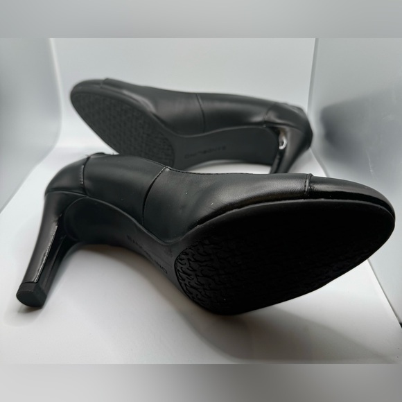 NWT Bandolino Black 3" heels pump block slip on shoes 7.5M - Picture 3 of 9